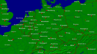 Deutschland Städte + Grenzen 1280x720